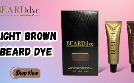 Light Brown Beard Color for Men – Refined, Natural Grooming by Beard Dye