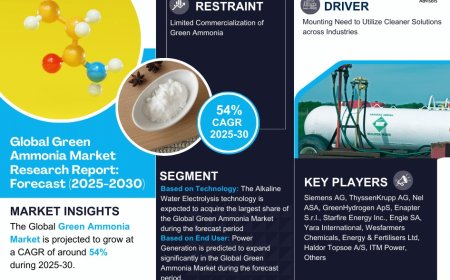 Green Ammonia Market Trends 2025–2030: Outlook, Value & Key Companies