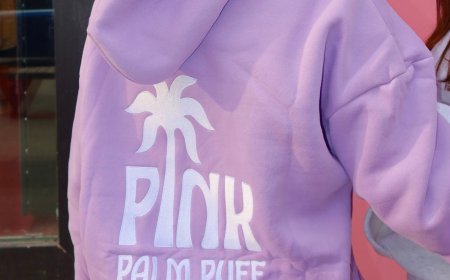 Pink Palm Puff Sweatpants: A Bold Statement in Comfort and Style