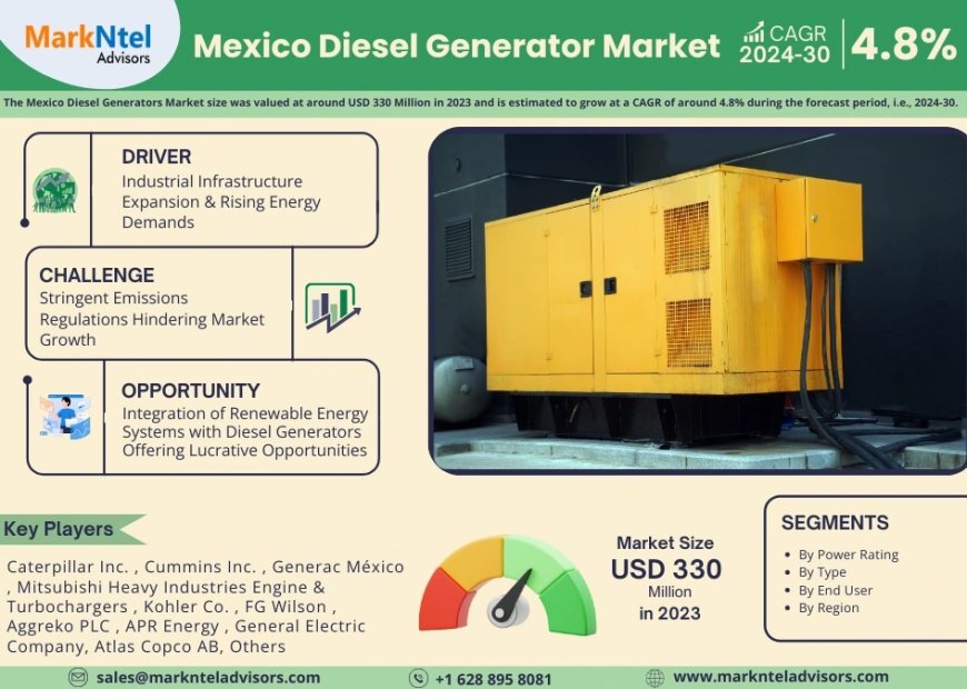 Mexico Diesel Generator Market Share & Forecast 2024–2030: Insights & Drivers