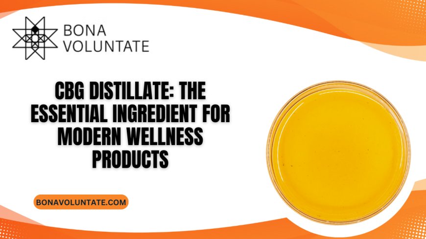 CBG Distillate: The Essential Ingredient for Modern Wellness Products